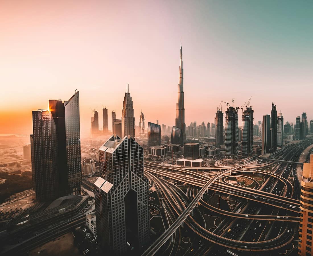 The Dubai skyline