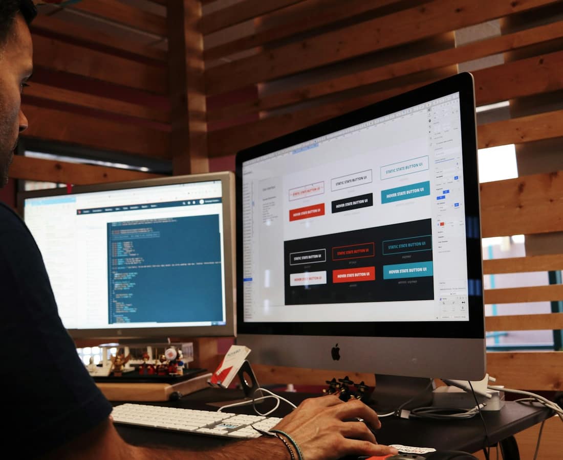 A security analyst at work